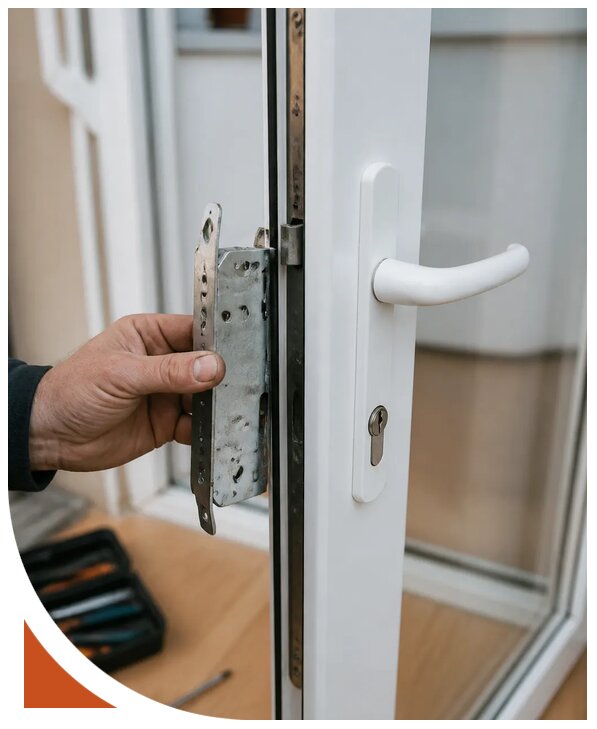 Ремонт замка пластиковой двери в Колпине от 2579 р. | Разлок-Клп