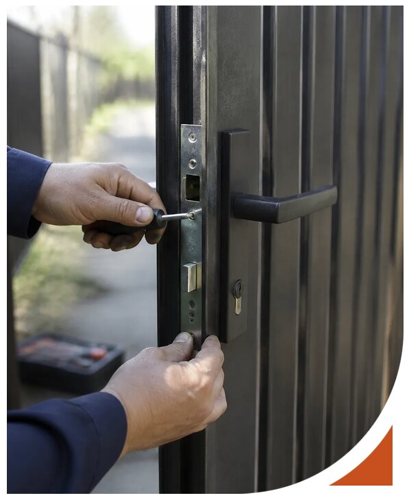Ремонт замка калитки недорого с выездом мастера в Колпине